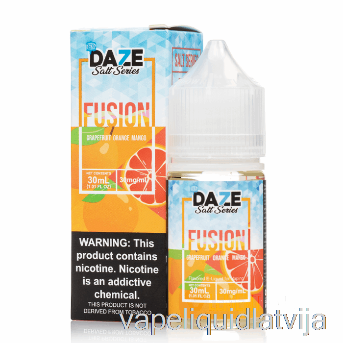 Ledus Greipfrūtu Apelsīnu Mango - 7 Daze Fusion Sāļi - 30ml 50mg Vape šķidrums